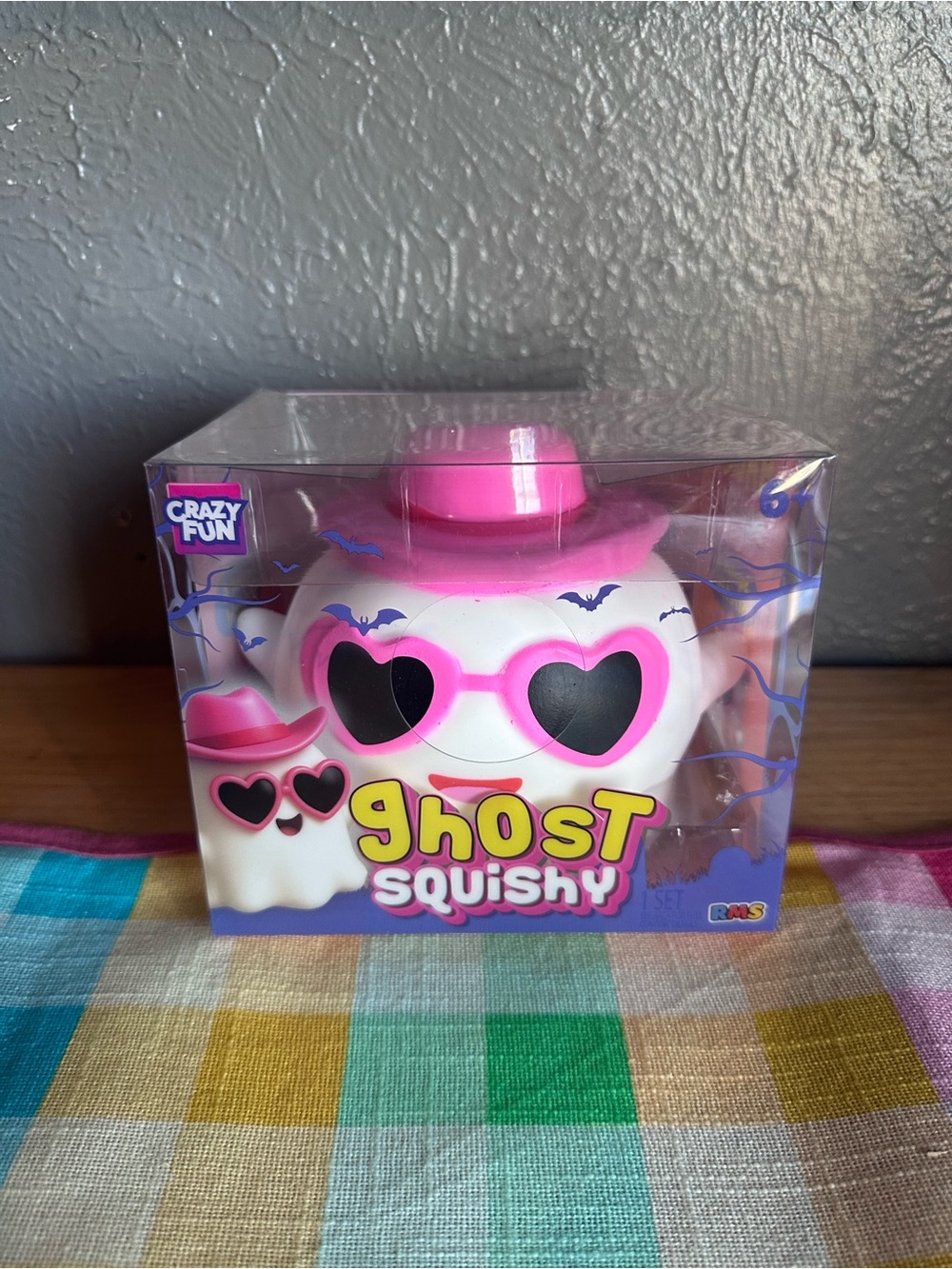 RMS Crazy Fun Halloween Ghost- Pink and White